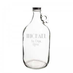Cathys Concepts Personalized Fill Drink Repeat 64 Oz. Craft Beer Growler YCT4392